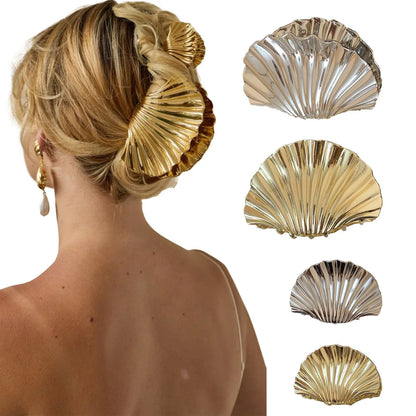 Ocean Shell Shark Clip | Eco-Friendly Alloy Hair Accessory
