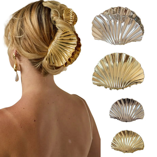 Ocean Shell Shark Clip | Eco-Friendly Alloy Hair Accessory