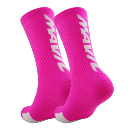 Compression Sports Crew Socks – Breathable Athletic Training Socks