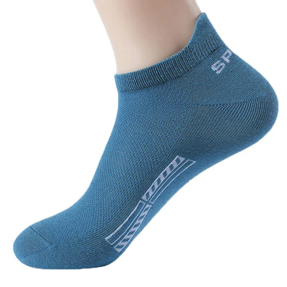 5 Pairs Men’s No Show Sports Socks – Breathable Low Cut Athletic Ankle Socks Set