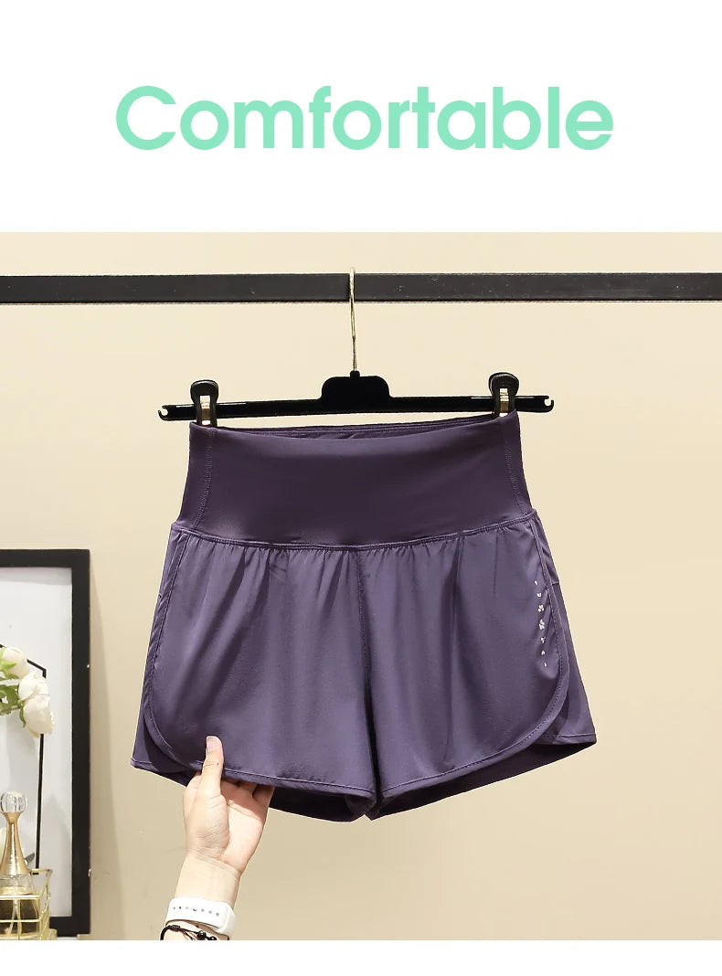 Women’s High Waisted Athletic Shorts – Lightweight Quick Dry Workout Running Shorts for Yoga & Fitness