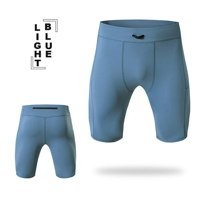 Men’s Compression Cycling Shorts – High Stretch Athletic Running Shorts for Gym & Training