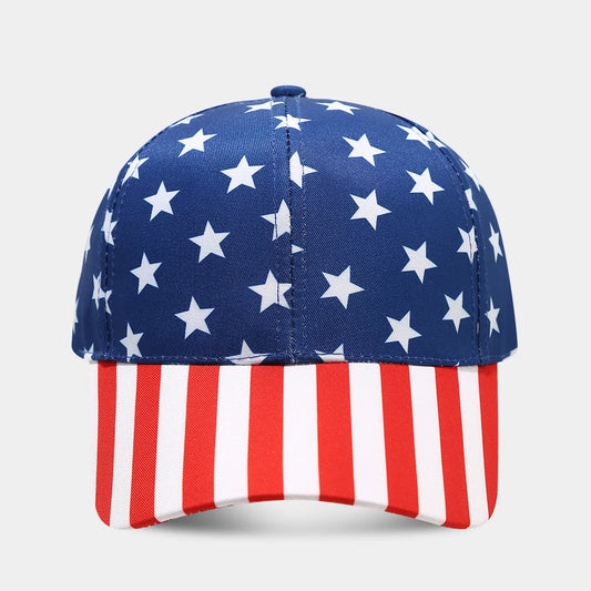 American Flag Print Baseball Cap – Unisex Patriotic Adjustable Hat