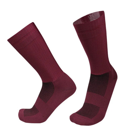Breathable Mesh Cycling Socks – Lightweight Athletic Crew Sports Socks