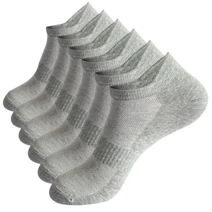 Men’s Low Cut Ankle Socks – Breathable Cotton No Show Socks Pack
