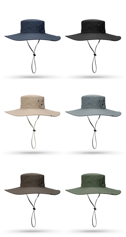 Wide Brim Sun Hat – UV Protection Outdoor Fishing & Hiking Hat