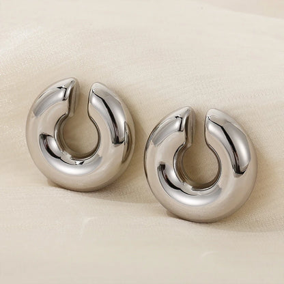 Chunky Hoop Earrings – Gold & Silver Statement Earrings