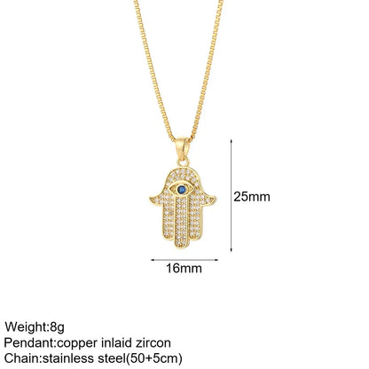 Gold Charm Pendant Necklace Collection – Celestial Eye Heart Sun Moon Layered Necklaces for Women