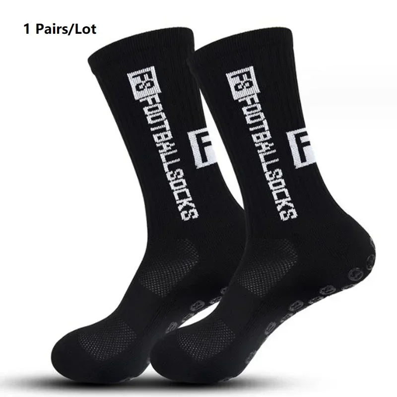 Anti Slip Soccer Grip Socks – Athletic Compression Football Crew Socks