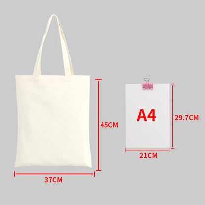 Blank Canvas Tote Bags – Reusable Cotton Shopping Bags for DIY Printing & Everyday Use