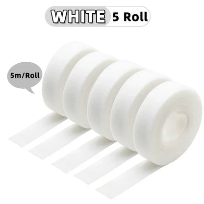 5m/roll Reusable Cable Management Strap Roll – Hook & Loop Fastener Tape