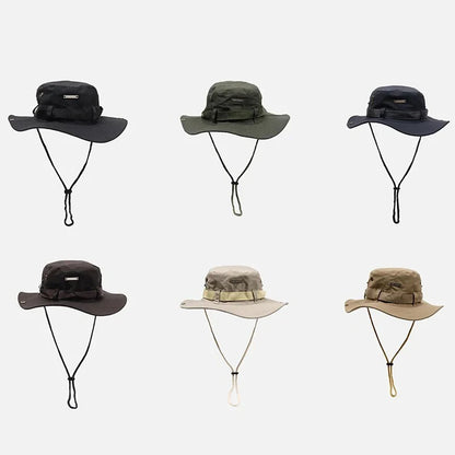 Wide Brim Outdoor Bucket Hat – UV Protection Fishing & Hiking Sun Hat