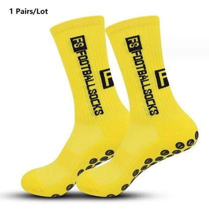 Anti Slip Soccer Grip Socks – Athletic Compression Football Crew Socks