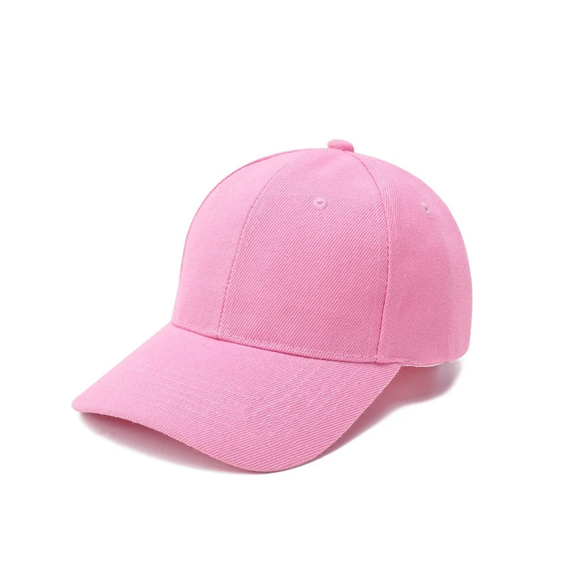 Solid Color Baseball Cap – Casual Adjustable Sports Hat