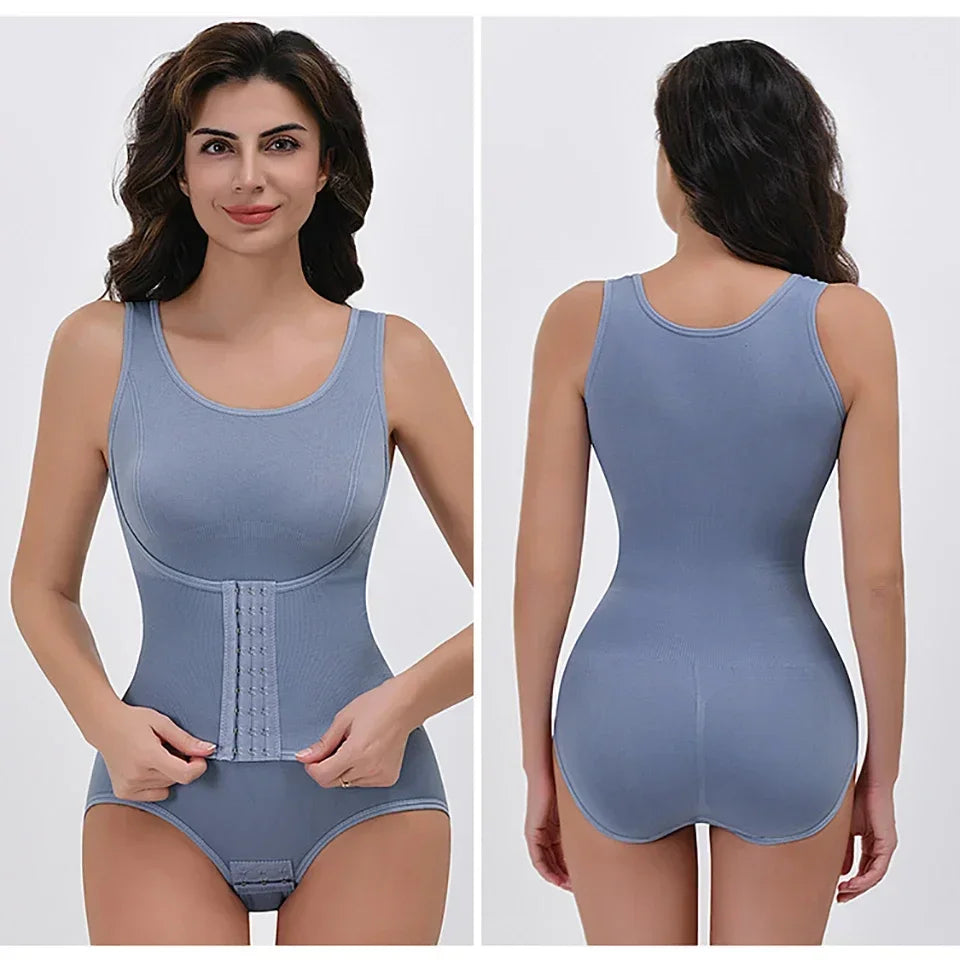 2026 New Bodysuit Shapewear with Zipper Belt Women Tummy Control Fajas Body Shaper Waist Trainer Slimming Cincher Corset Tops