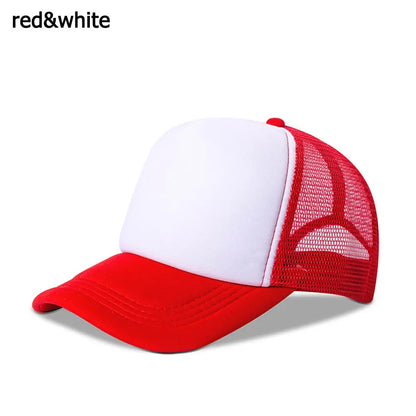 Blank Trucker Hat – Adjustable Mesh Baseball Cap for Men & Women