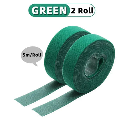 5m/roll Reusable Cable Management Strap Roll – Hook & Loop Fastener Tape