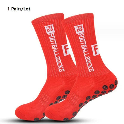Anti Slip Soccer Grip Socks – Athletic Compression Football Crew Socks