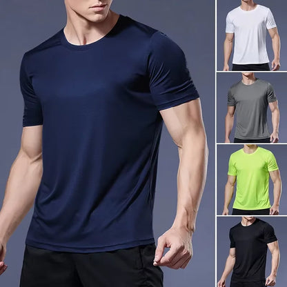 Men’s Quick Dry Athletic T-Shirt – Breathable Fitness Gym Tee for Running, Workout & Sportswear
