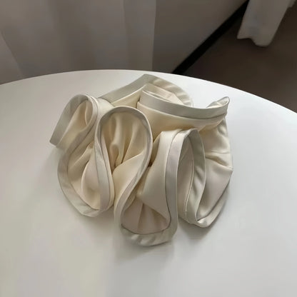 Oversized Satin Scrunchies – Large Soft Hair Ties for Women