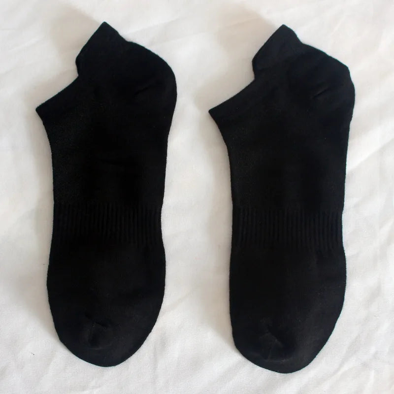 Men’s Low Cut Ankle Socks – Breathable Cotton No Show Socks Pack