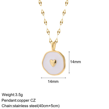 Gold Charm Pendant Necklace Collection – Celestial Eye Heart Sun Moon Layered Necklaces for Women