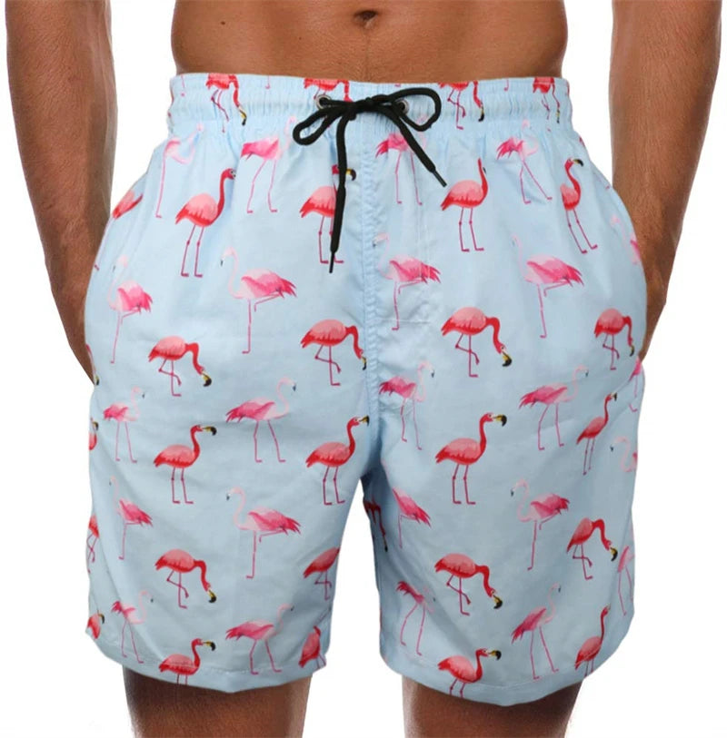 Men’s Quick Dry Swim Trunks – Summer Beach Shorts with Pockets