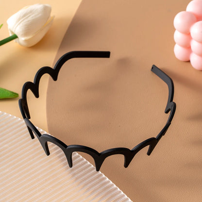 Wave Metal Headband – Vintage Zigzag Hair Hoop for Women Trendy Hair Accessory