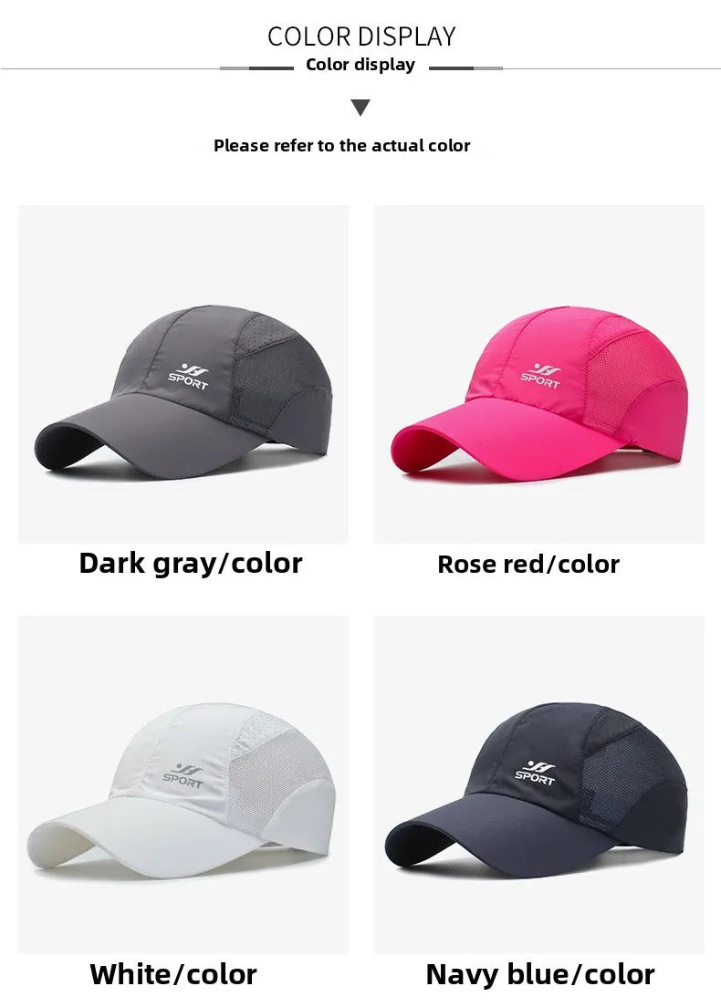Breathable Sports Baseball Cap – Lightweight Quick Dry Running Hat