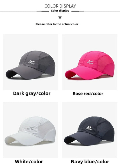 Breathable Sports Baseball Cap – Lightweight Quick Dry Running Hat