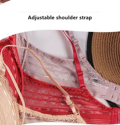 Sexy Lace Bralette for Women – Soft Wireless Push Up Bra