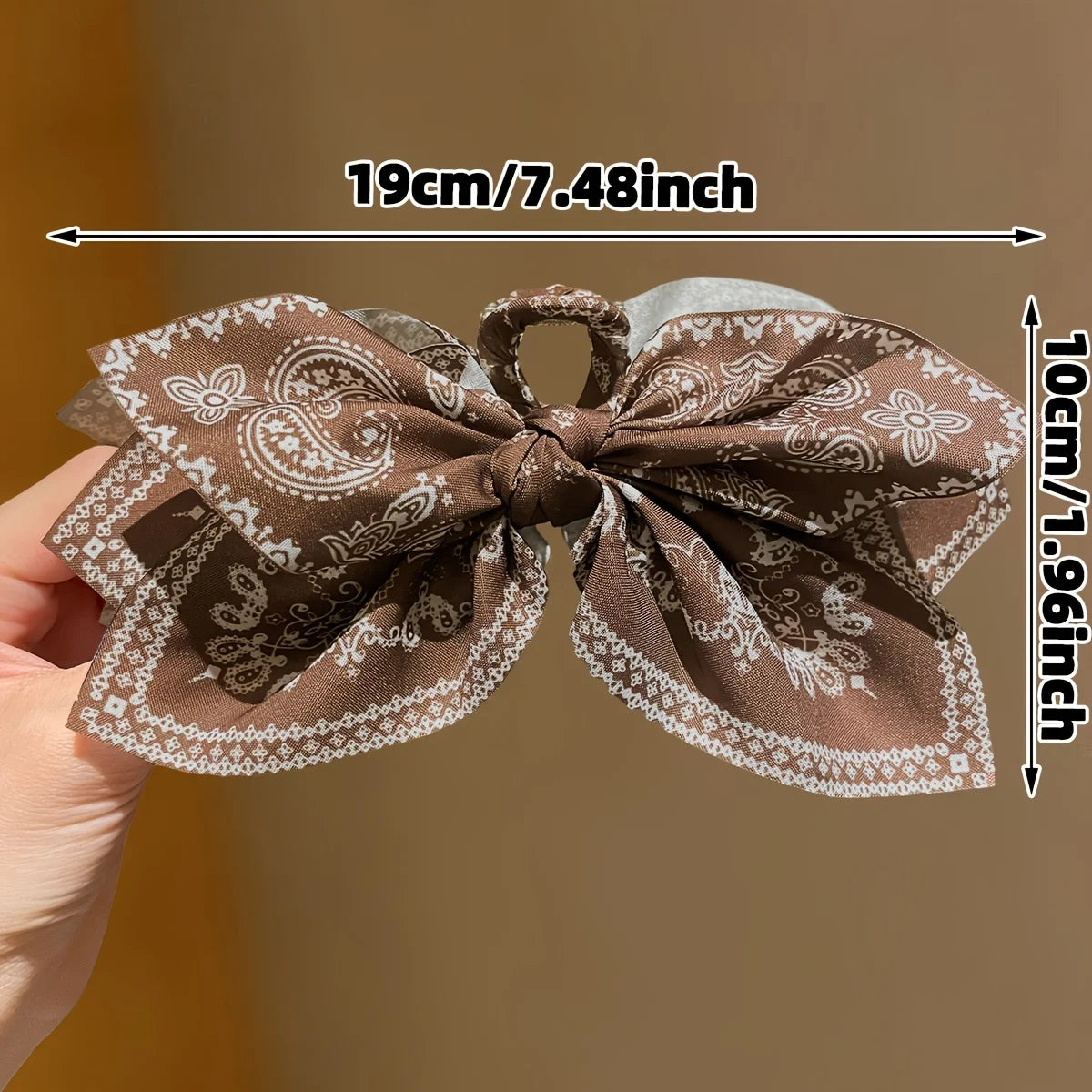 Vintage Lace Bow Hair Claw Clip – Elegant Floral Ribbon Updo Clip for Women