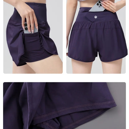 Women’s High Waisted Athletic Shorts – Lightweight Quick Dry Workout Running Shorts for Yoga & Fitness