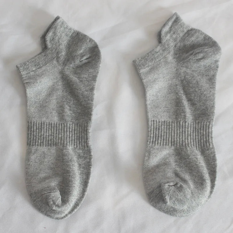 Men’s Low Cut Ankle Socks – Breathable Cotton No Show Socks Pack