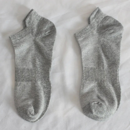 Men’s Low Cut Ankle Socks – Breathable Cotton No Show Socks Pack