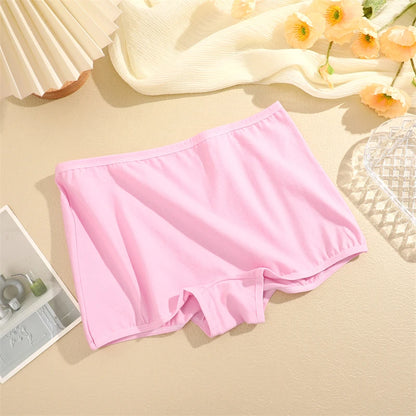 New Women's Panties Cotton Seamless Sports Boxers Underwear Female Solid Color