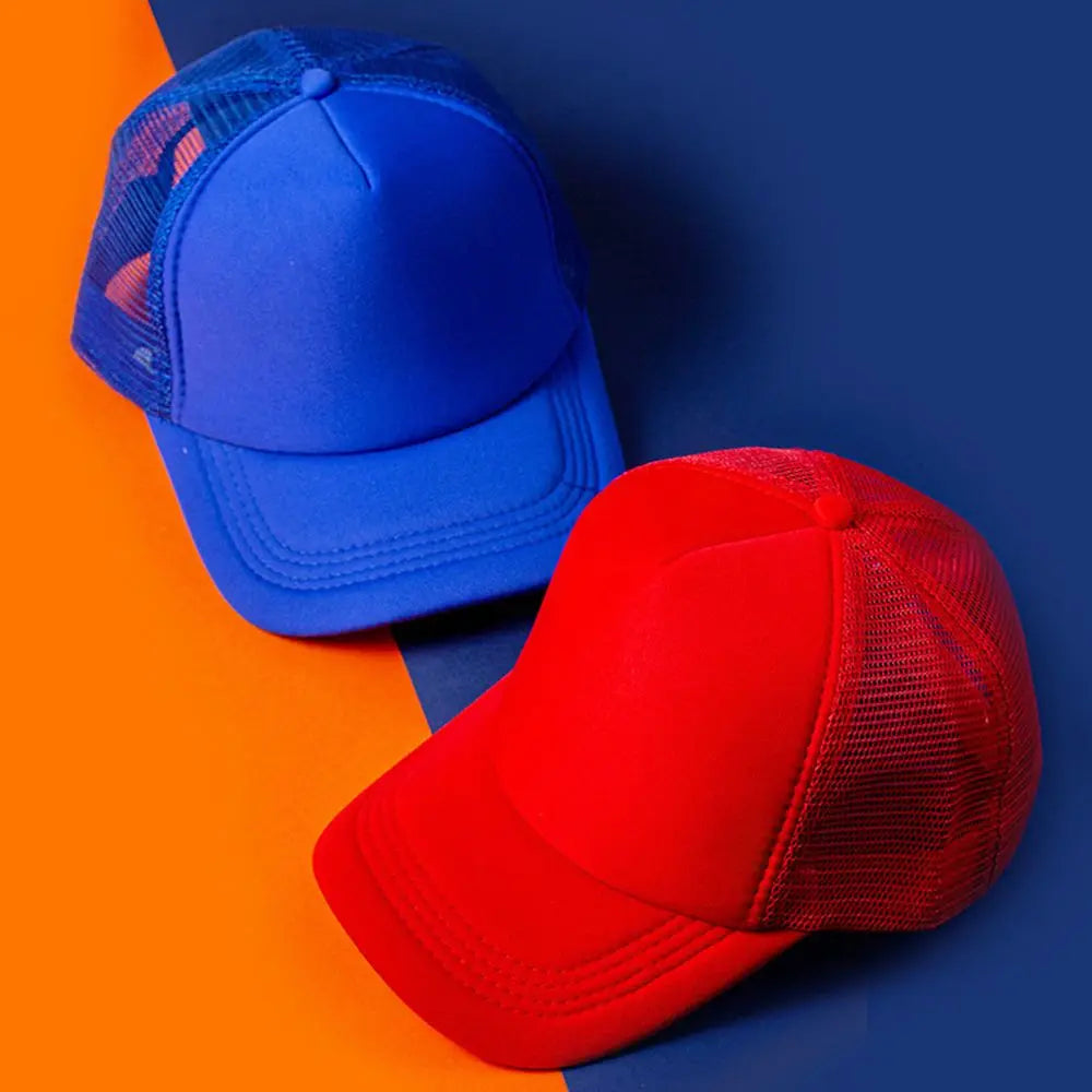 Blank Trucker Hat – Adjustable Mesh Baseball Cap for Men & Women