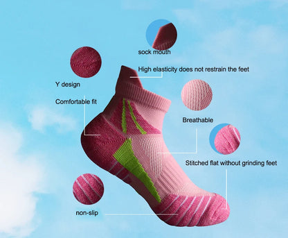 Performance Running Ankle Socks – Breathable Athletic Sports Socks