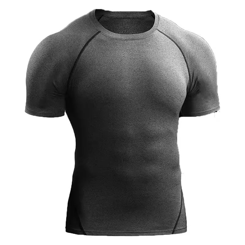 Men’s Compression Workout Shirt – Short Sleeve Athletic Gym T-Shirt for Running & Fitness