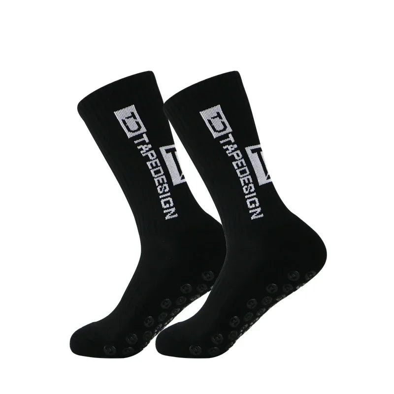 Anti Slip Soccer Grip Socks – Athletic Compression Football Crew Socks