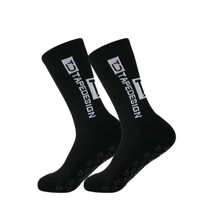 Anti Slip Soccer Grip Socks – Athletic Compression Football Crew Socks