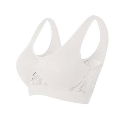Seamless Sports Bra – Breathable Push Up Fitness Bra with Removable Pads