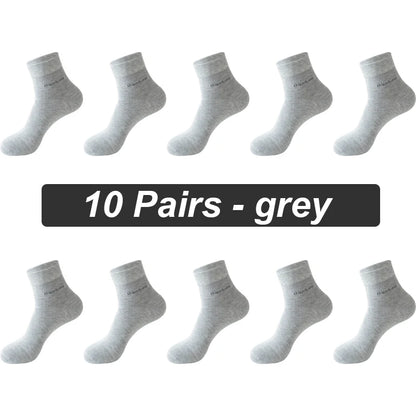 Bamboo Fiber Crew Socks – Soft Breathable Casual Dress Socks for Men & Women