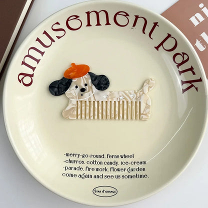 Cute Animal & Fruit Hair Comb Collection – Kawaii Acetate Detangling Comb for Women, Kids & Aesthetic Accessories