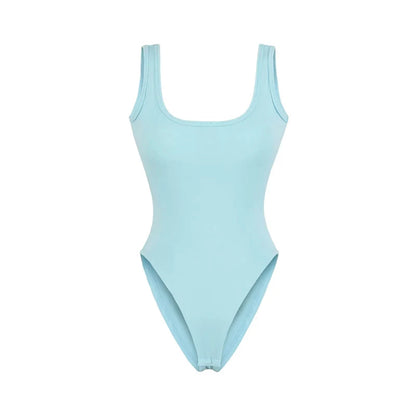 Women's Sculpting Modern Low Back Tank Bodysuit With Bra Insert