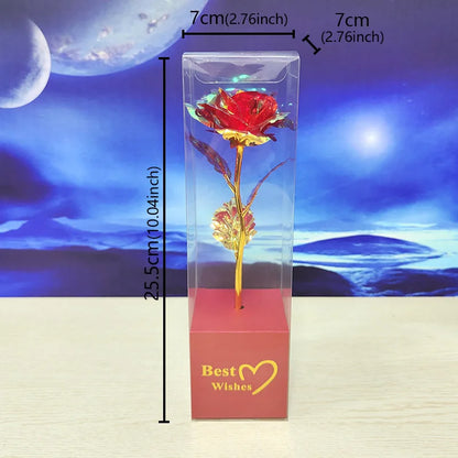 Galaxy Rose Eternal 24K Gold Foil Flower | Romantic Valentine's Day Gift