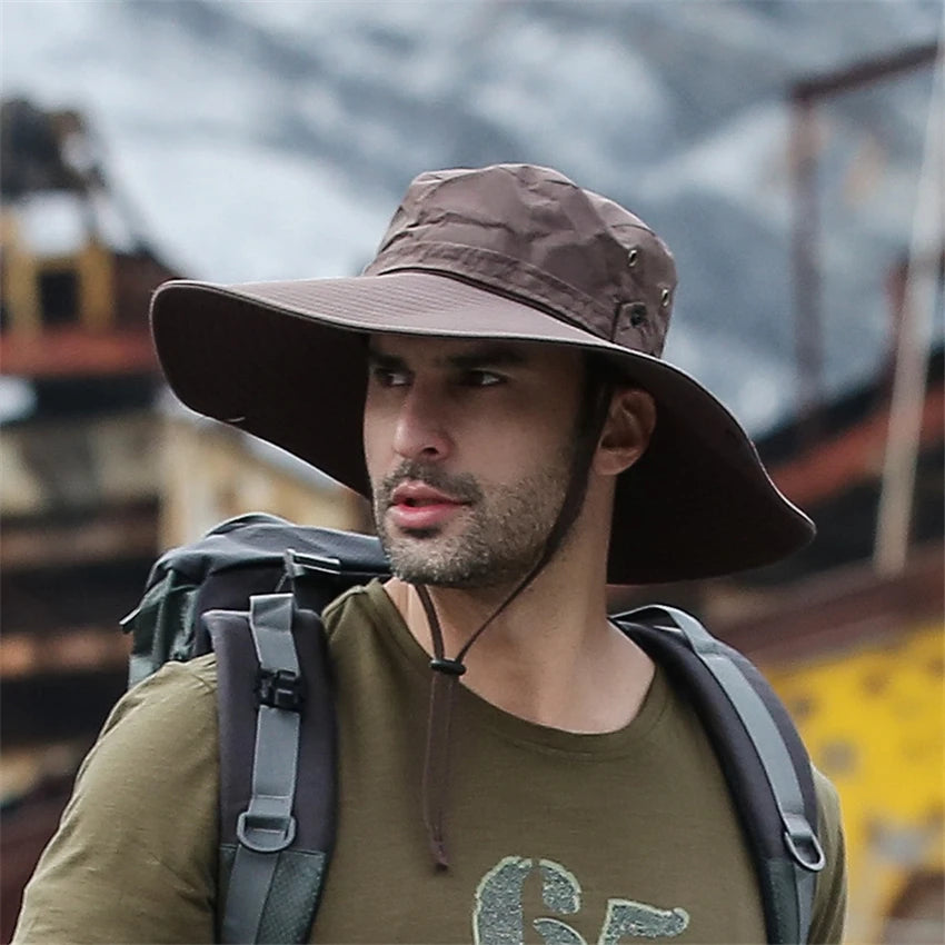 Wide Brim Sun Hat – UV Protection Outdoor Fishing & Hiking Hat