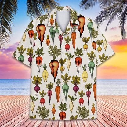 Funny Vegetable Butt Hawaiian Shirt for Men Women Youth