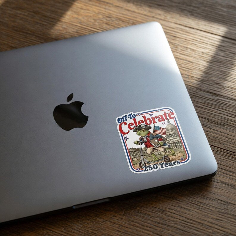 250 Years of Freedom America Vinyl Waterproof Sticker, USA 250th Anniversary Decal, Patriotic Laptop Decor, Semiquincentennial Water Bottle