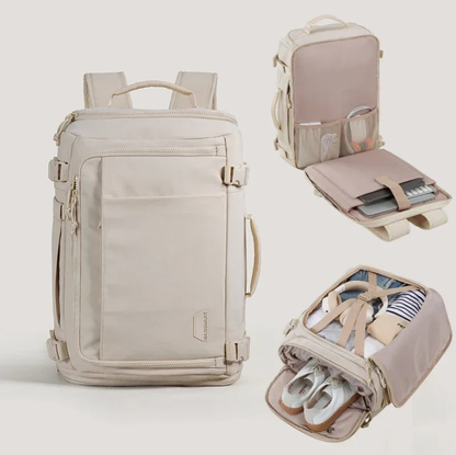Multifunction Travel Backpack – Expandable Carry On Bag with Laptop Compartment